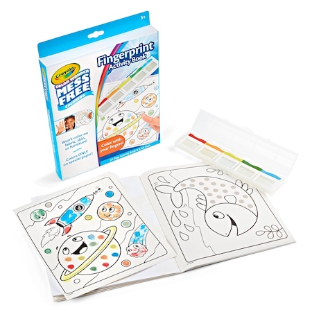 Crayola Color Wonder Fingerprint Activity Book, 2PK 75-2842